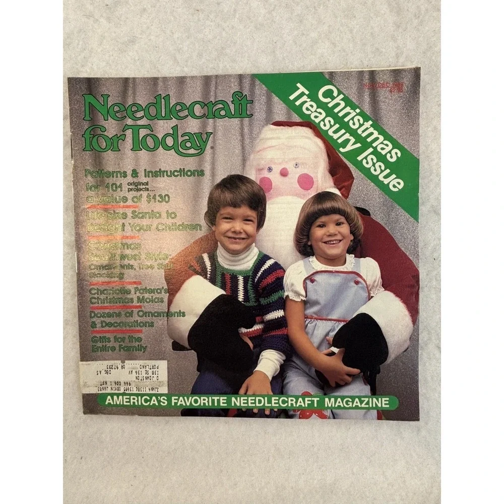 Vintage Needlecraft For Today Patterns Nov/Dec 1982 Christmas Treasury Issue‎